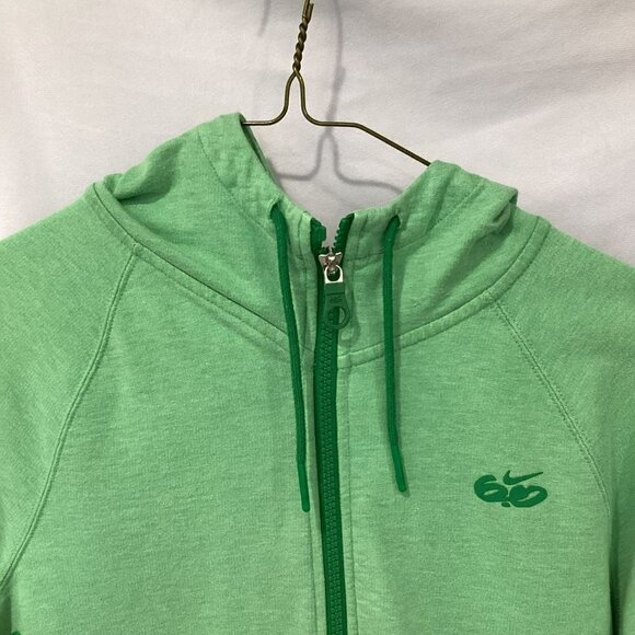 Nike 6.0 Vintage Hooded Sweatshirt Double Zip Athletic Women's Sz Small in Green - Picture 3 of 13